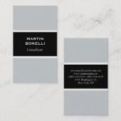 縦型ブラックグレープロフェッショナル名刺 名刺 (正面/裏面)