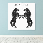 縦型ブラックワイルドウズキャンバス印刷 – テキスト キャンバスプリント (インサイチュ (ウッドフロア))