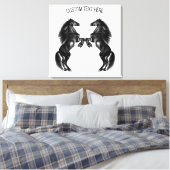 縦型ブラックワイルドウズキャンバス印刷 – テキスト キャンバスプリント (インサイチュ (寝室))