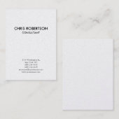 縦型プレーンでぽちゃりと丸い名刺 名刺 (正面/裏面)