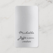 縦型プレーングレーユニークパーソナル 名刺 (正面)