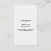 縦型プレーン白黒名刺 名刺 (裏面)