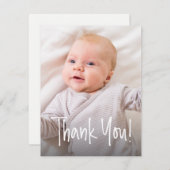 縦型ベビーシャワー出産発表写真 (正面/裏面)