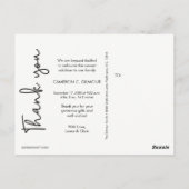 縦型ベビーシャワー誕生のお知らせ ポストカード (裏面)