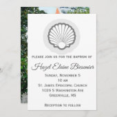 縦型ホタテ貝の洗礼フラットカード (正面/裏面)