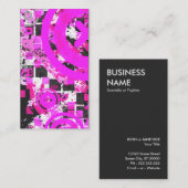 縦型ホットピンクチーズ 名刺 (正面/裏面)