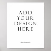 縦型ポスター印刷アップロードデザイン ポスター (正面)