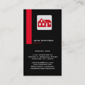 縦型ポートレート不動産仲介業者名刺 予約カード (裏面)