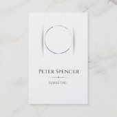 縦型ミニマルテンプレート(写真シンプル付) 名刺 (正面)