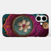 縦型ミラーワークと刺しゅうインスパイア- Case-Mate iPhoneケース (裏面 (横))