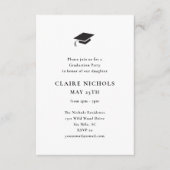 縦型モダン写真卒業 エンクロージャーカード (正面)