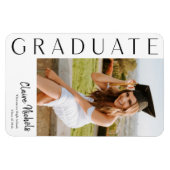 縦型モダン写真卒業 マグネット (横)