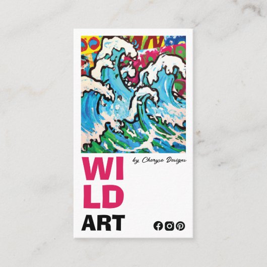 縦型モダン名刺 名刺 (正面)