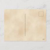 縦型モダン感謝祭ファミリーフォトウッド シーズンポストカード (裏面)