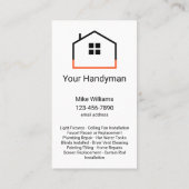 縦型ユニーク便利屋名刺 名刺 (裏面)