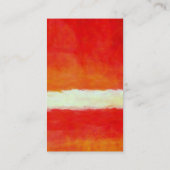 縦型レッド抽象芸術フィットネススポーツ名刺 名刺 (裏面)