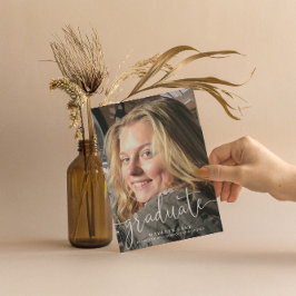 縦型写真卒業カード 案内状