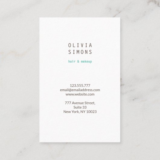 縦型名刺 名刺 (裏面)