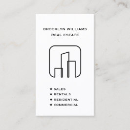 縦型実在不動産不動産仲介業者ソーシャルメディア 名刺