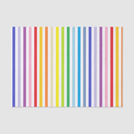 縦型広域虹と白ストライプの 薄葉紙 (正面)