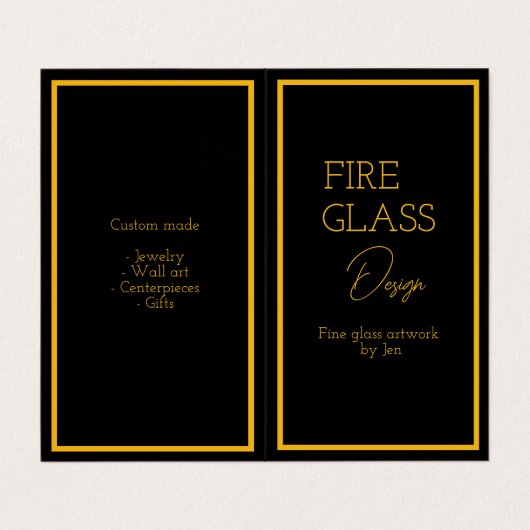 縦型折り畳み名刺 名刺 (外部フラット)