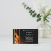 縦型火炎名刺 名刺 (スタンド正面)