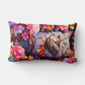 縦型猫をテーマにした猫好き ランバークッション (裏面)