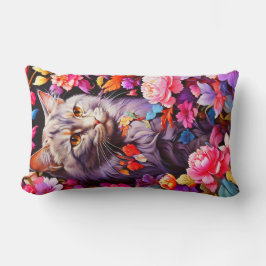 縦型猫をテーマにした猫好き ランバークッション