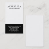 縦型白黒ユニーク名刺 名刺 (正面/裏面)