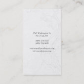 縦型黒灰色モノグラム名刺 名刺 (裏面)