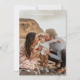 縦型 年賀状 5 枚の写真 挨拶カード シーズンカード