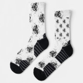 縦型、木炭、砂丘 ソックス (左)