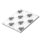 縦型、木炭、砂漠型磁気メモ帳 ノートパッド (回転)