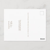 縦型 背面 青 赤ちゃん 男の子 洗礼写真 ポストカード (裏面)