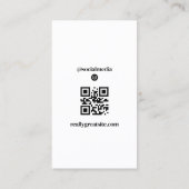 縦型InstagramフォトQRコード 名刺 (裏面)