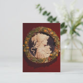 縦断方位を持つラウンドデルポートレート ポストカード (スタンド正面)