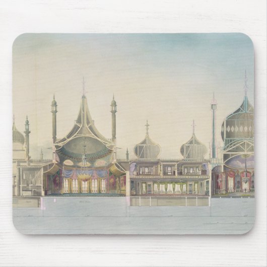 縦断面図(R)器官、音楽部屋、GへのL マウスパッド (正面)