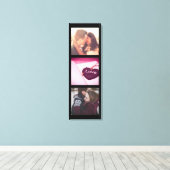 縦方向の写真のコラージュ キャンバスプリント (インサイチュ (ウッドフロア))