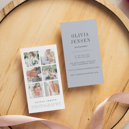 縦方向の写真のコラージュ |写真家 名刺