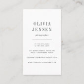 縦方向の写真のコラージュ |写真家 名刺 (裏面)