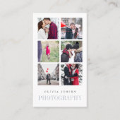 縦方向の写真のコラージュ |写真家 名刺 (正面)