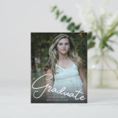 縦方向の写真の卒業招待状の予算 (スタンド正面)