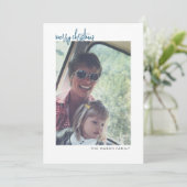 縦方向の写真 – 白縁どミニマル – 青 シーズンカード (スタンド正面)