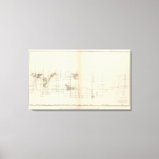 縦方向の垂直投影Iコンストックロード キャンバスプリント (正面)