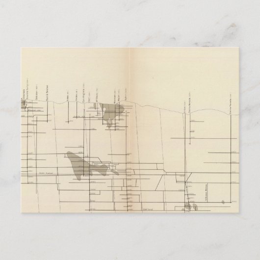 縦方向の垂直投影Iコンストックロード ポストカード (正面)