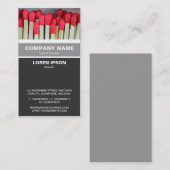 縦方向の縞模様 – 一致 名刺 (正面/裏面)