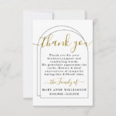 縦書きミニマルの葬儀サンキューカード サンキューカード (正面)