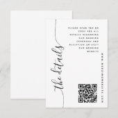 縦書き ウェディング ディテール 封入カード 招待状 (正面/裏面)