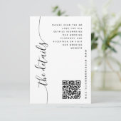 縦書き ウェディング 詳細 封入カード 招待状 (スタンド正面)