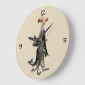 縦桁のナマズ ラージ壁時計 (傾斜)